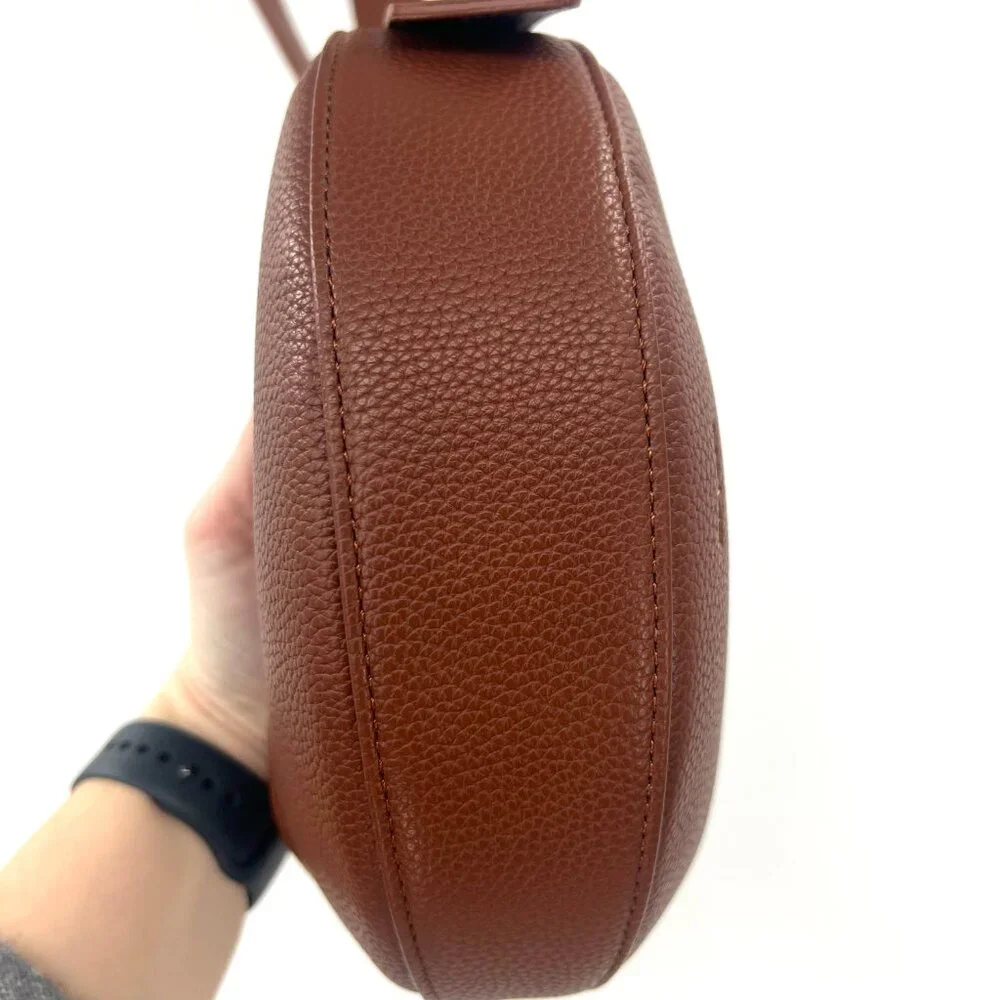 New Polene Tonca Pebbled Cognac Leather Bag $580 MSRP - Picture 5 of 7
